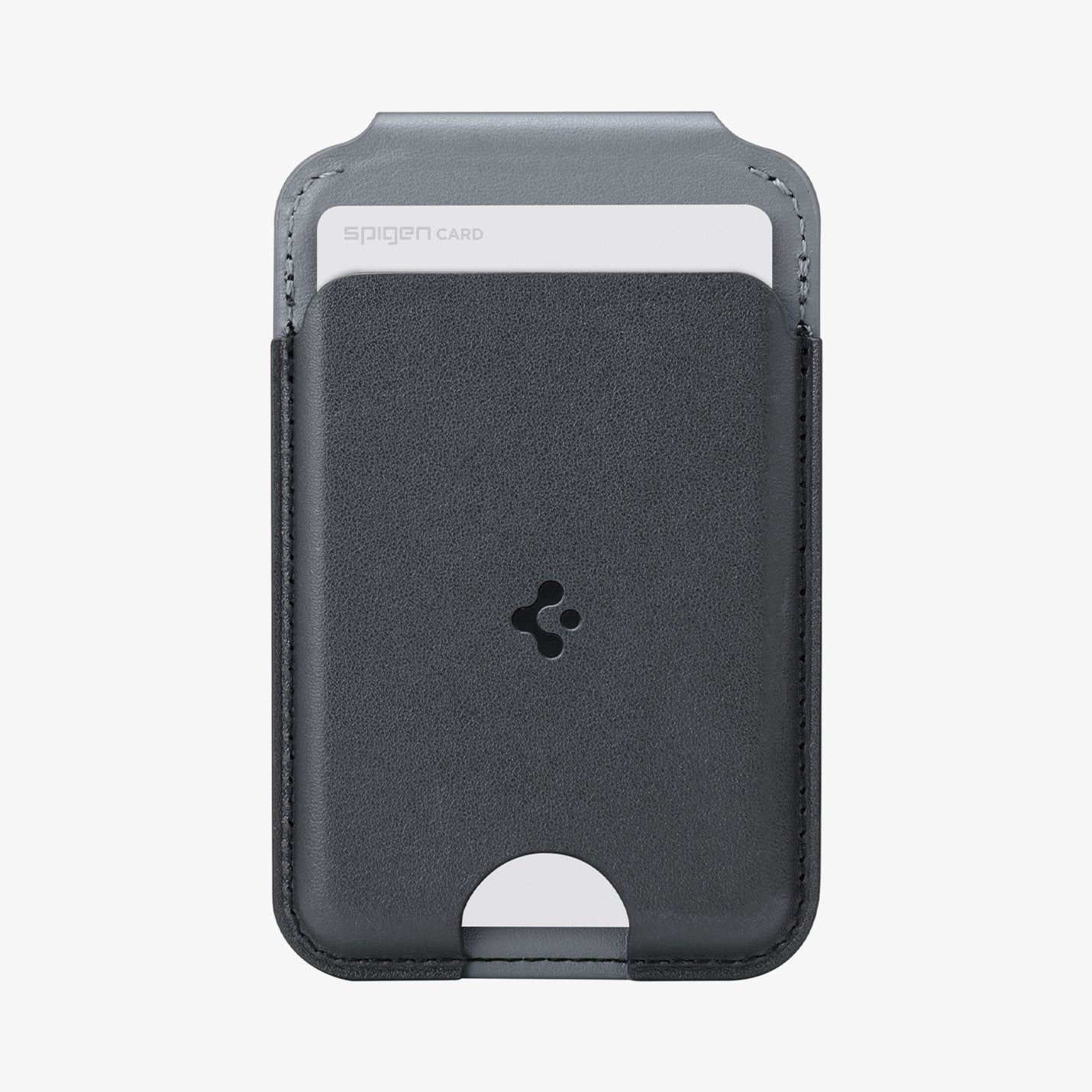 AFA11334 - MagSafe Card Holder Nano Pop S (Mag Fit)  in Black Sesame showing front