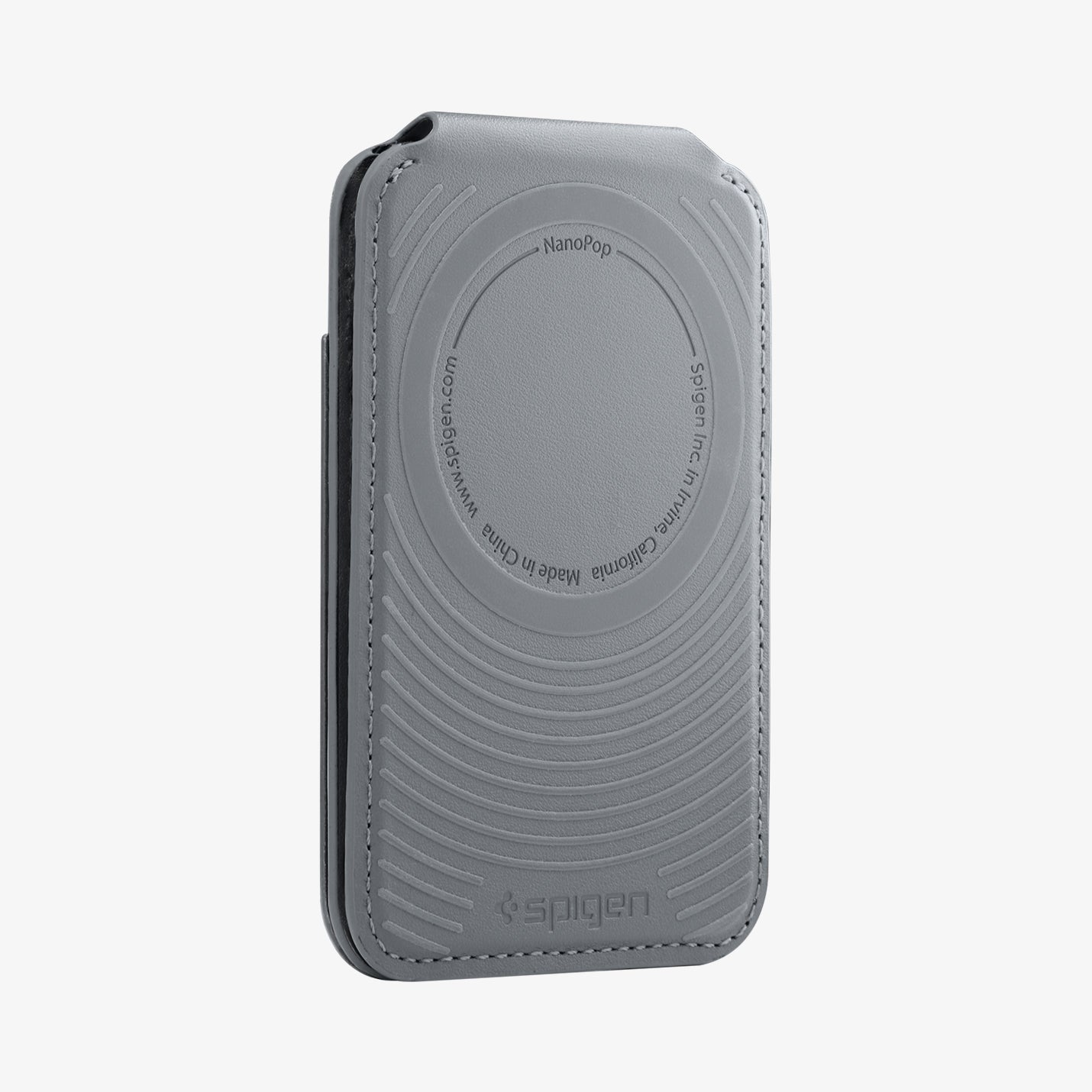 AFA11334 - MagSafe Card Holder Nano Pop S (Mag Fit)  in Black Sesame showing back
