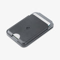 AFA11334 - MagSafe Card Holder Nano Pop S (Mag Fit)  in Black Sesame showing front from the side view