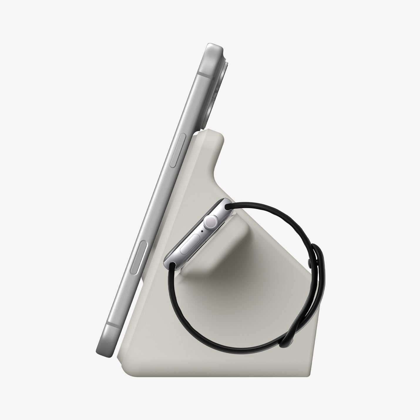 AMP09173 - Magsafe Duo Charger Stand (Mag Fit) in Dune Beige
