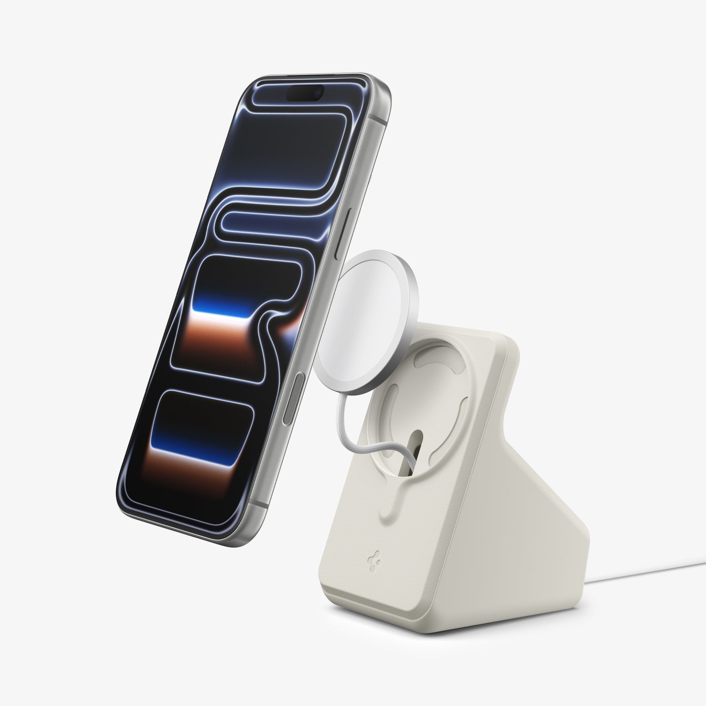 AMP09171 - Magsafe Charger Stand (Mag Fit) in Dune Beige