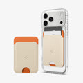 AFA11341 - MagSafe Card Holder Nano Pop (Mag Fit) in Orange Beige showing front