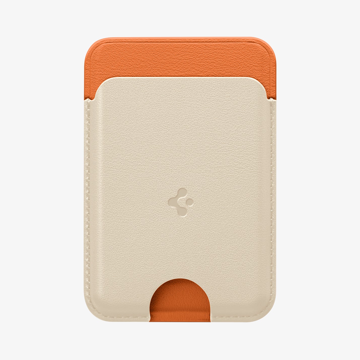 AFA11341 - MagSafe Card Holder Nano Pop (Mag Fit) in Orange Beige showing front