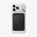 AFA11335 - Spigen MagFit Urban Fit Wallet attached to iPhone with fabric card holder
