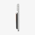 AFA11336 - Spigen Valentinus MagFit Plus Wallet side profile attached to iPhone showing slim thickness