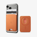 AFA11339 - MagSafe Card Holder Valentinus | 3 Cards (Mag Fit) in Orange showing front