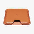 AFA11339 - MagSafe Card Holder Valentinus | 3 Cards (Mag Fit) in Orange showing front from side