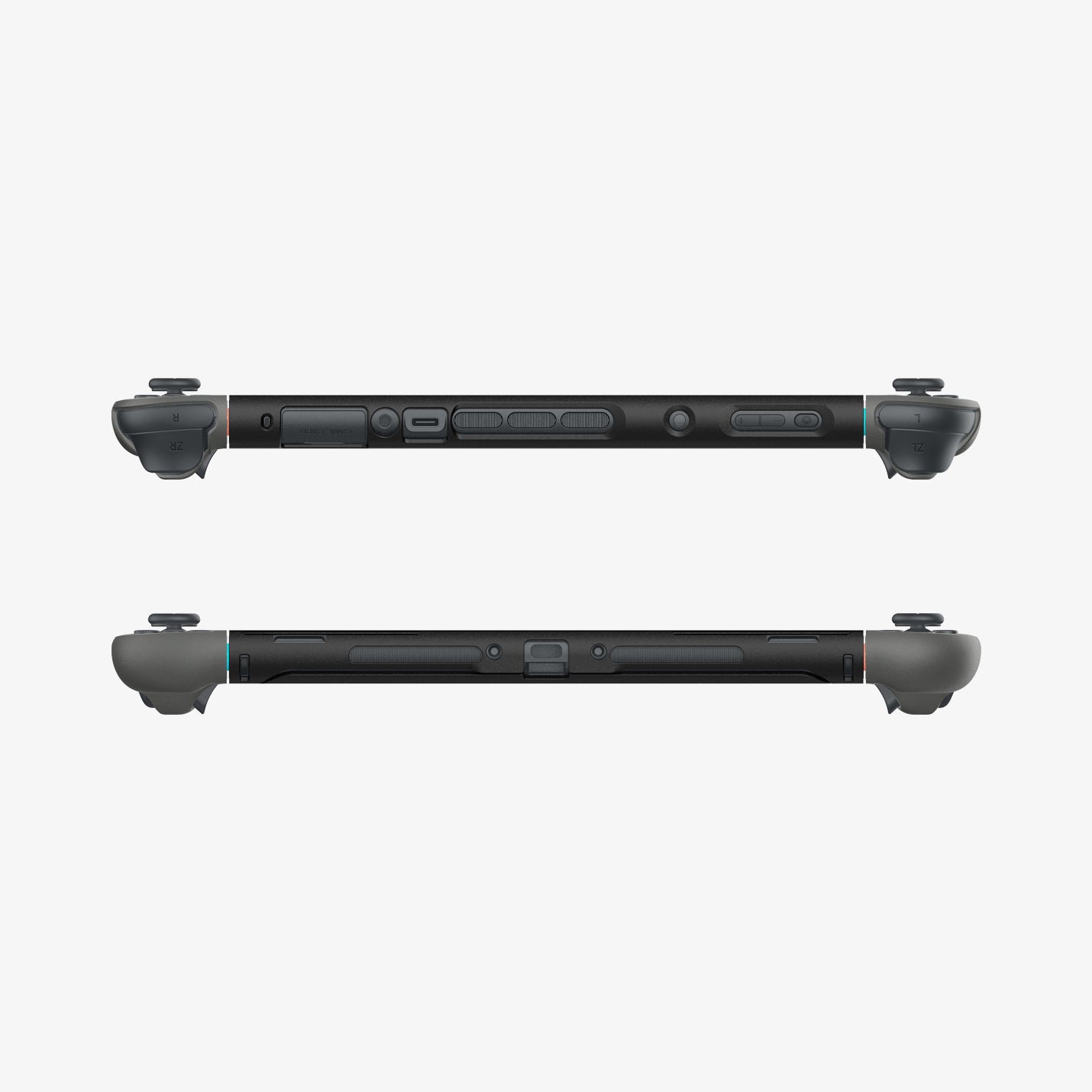 ACS10206 - Nintendo Switch 2 Case Nano Pop in Black Sesame showing the top and bottom