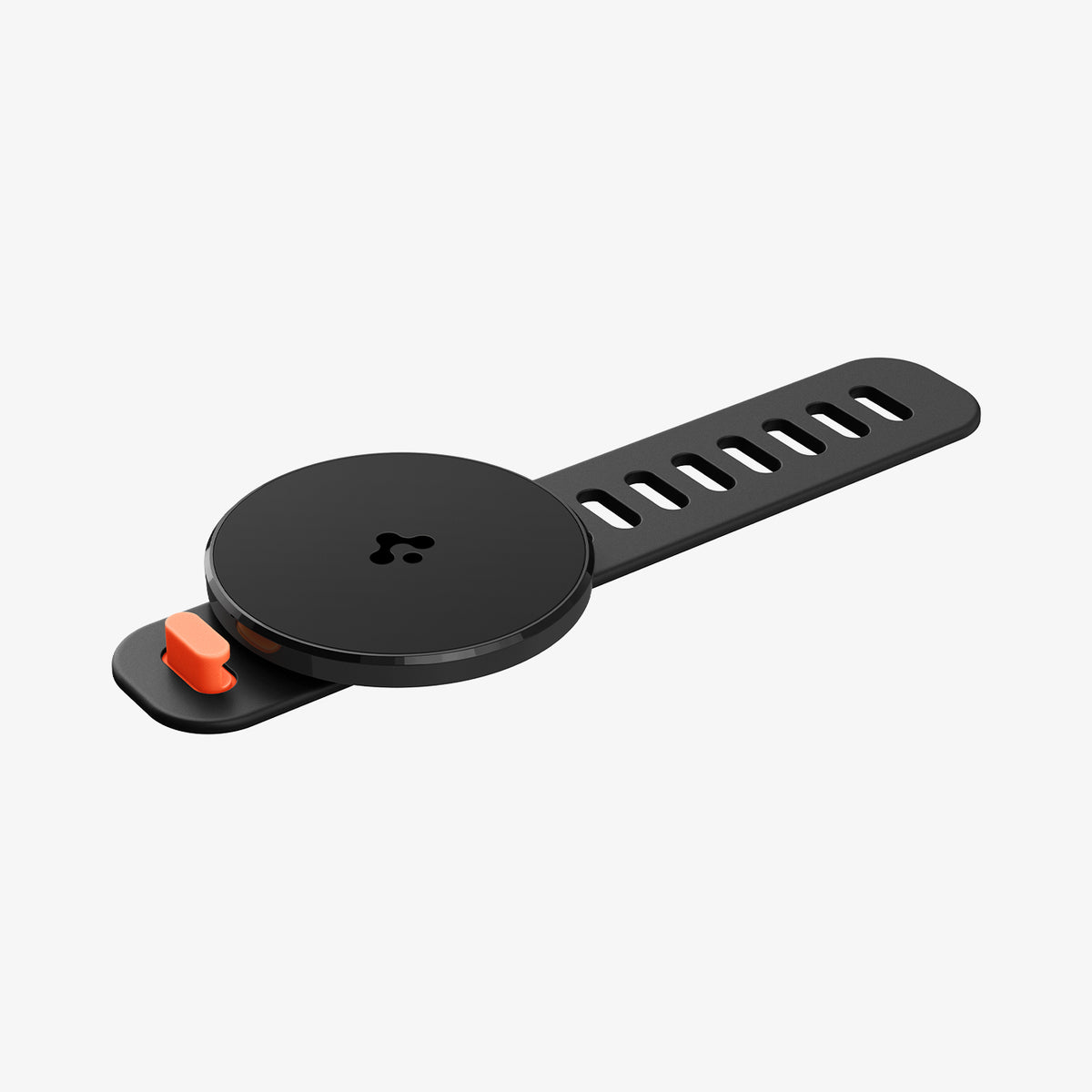 AMP11740 - Stroller Mount | OM200 (Mag Fit) showing the magnetic phone mount laid flat with its adjustable strap extended