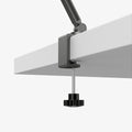 AMP09191 - OneTap Clamp in Space Gray showing the bottom with lock screw attached to the table
