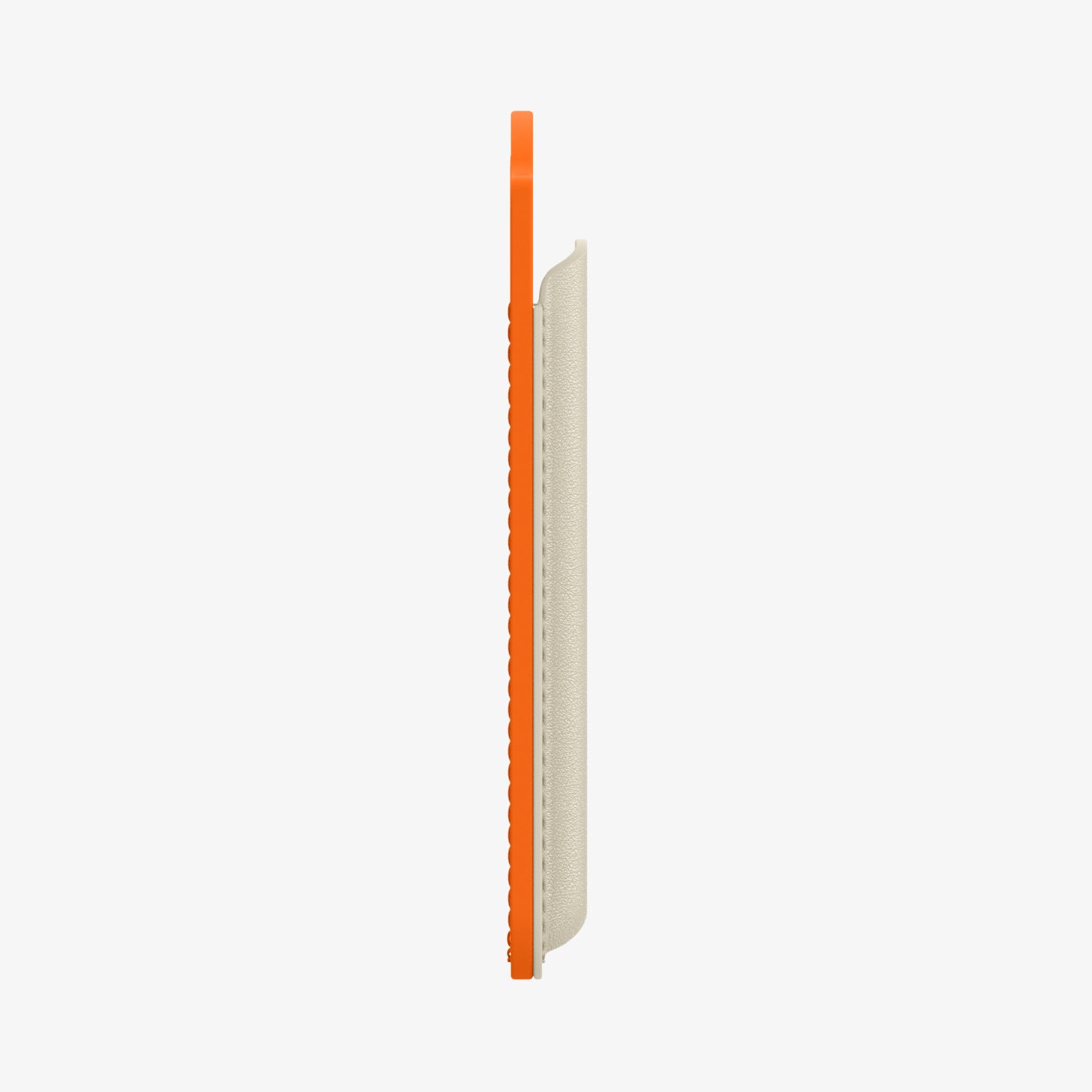 AFA09233 - Galaxy S25 Case MagSafe Card Holder Nano Pop (MagFit) in Orange Beige showing the side