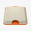 AFA09233 - Galaxy S25 Case MagSafe Card Holder Nano Pop (MagFit) in Orange Beige showing the front, partial side and bottom