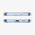 ACS09006 - Galaxy S25 Case Ultra Hybrid in Crystal Clear showing the top and bottom
