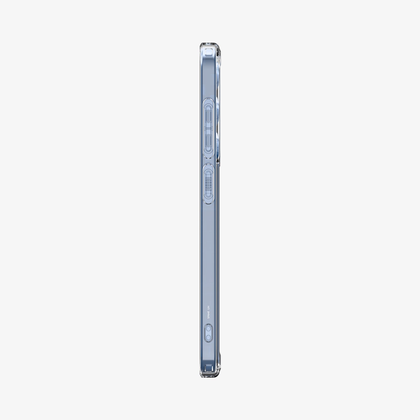 ACS08985 - Galaxy S25 Plus Case Ultra Hybrid in Crystal Clear showing the side