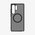 ACS08960 - Galaxy S25 Ultra Case Ultra Hybrid Metal Ring (MagFit) in Frost Black showing the inner