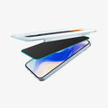 AGL09313 - Pixel 10 Pro XL GLAS.tR EZ Fit Privacy Screen Protector showing the screen protector being installed onto device