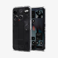 ACS08567 - Nothing Phone (3) Case Ultra Hybrid in Crystal Clear showing the back, partial front and sides
