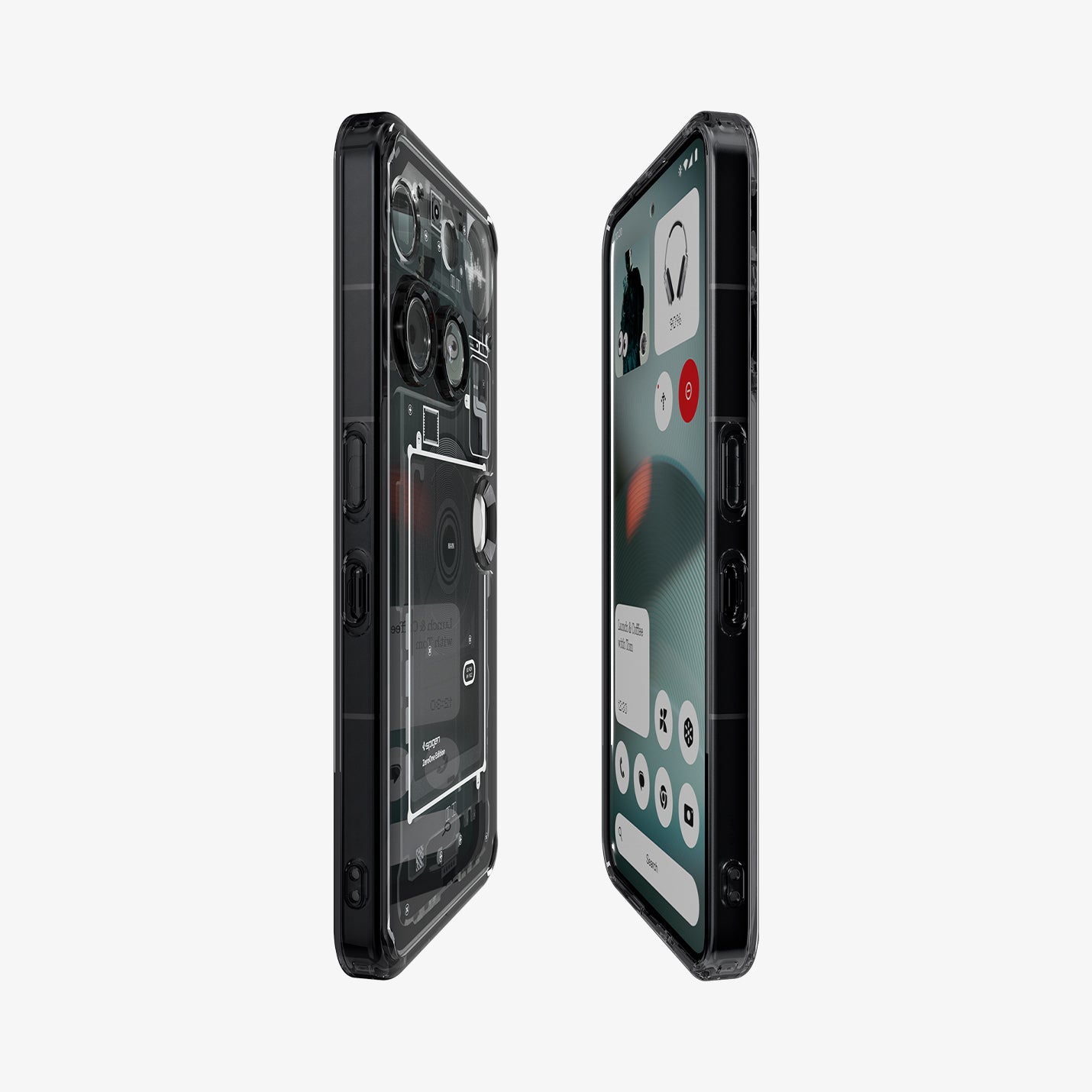 ACS08568 - Nothing Phone 3 Ultra Hybrid Zero One showing the partial back, partial front and sides