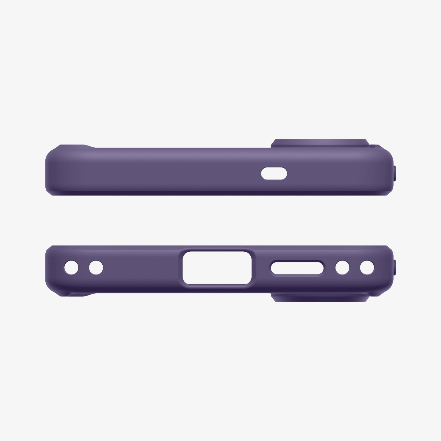 ACS11164 - Galaxy S26 Plus Case Ultra Hybrid (Mag Fit) Deep Purple showing the top and bottom