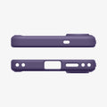 ACS11167 - Galaxy S26 Case Ultra Hybrid (Mag Fit) Deep Purple showing the top and bottom