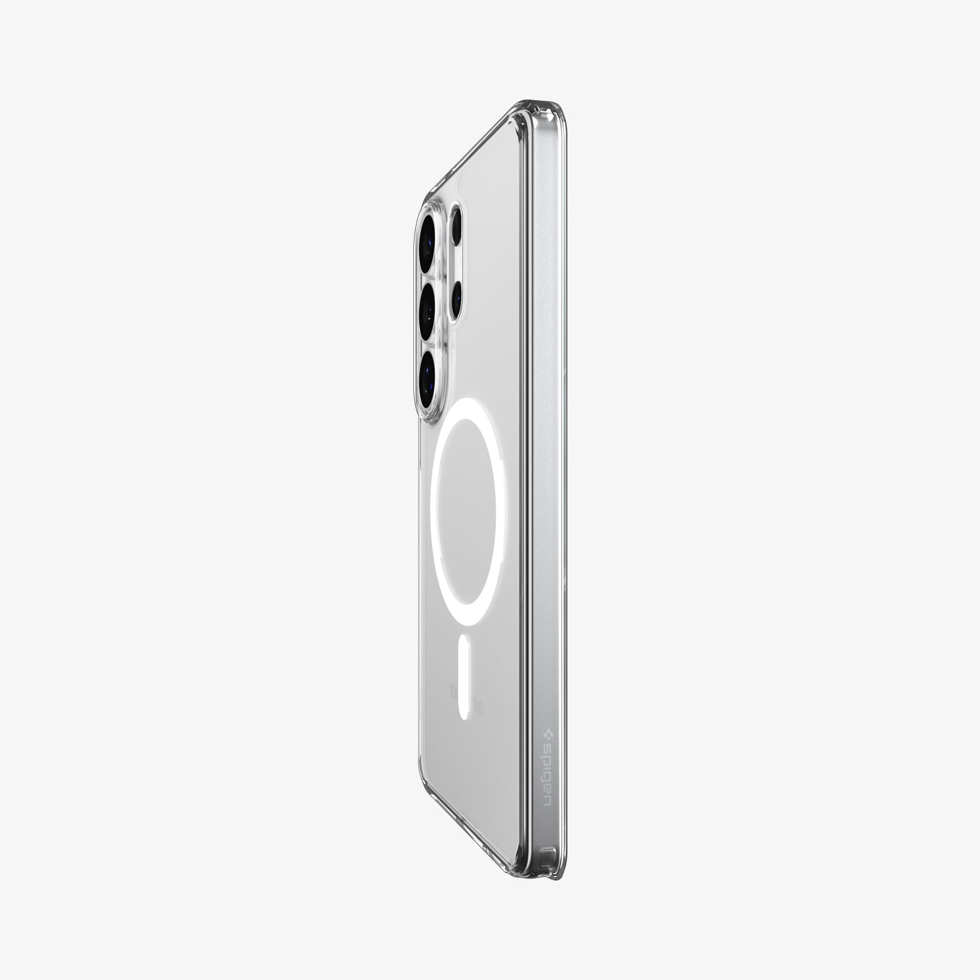Spigen S26 Ultra Case Ultra Hybrid (Mag Fit) ACS10958 - Galaxy S26 Ultra Case Ultra Hybrid (Mag Fit) Crystal Clear showing the back and partial side