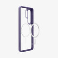 ACS11161 - Galaxy S26 Ultra Case Ultra Hybrid (Mag Fit) Deep Purple showing the back and partial side with mag fit technology