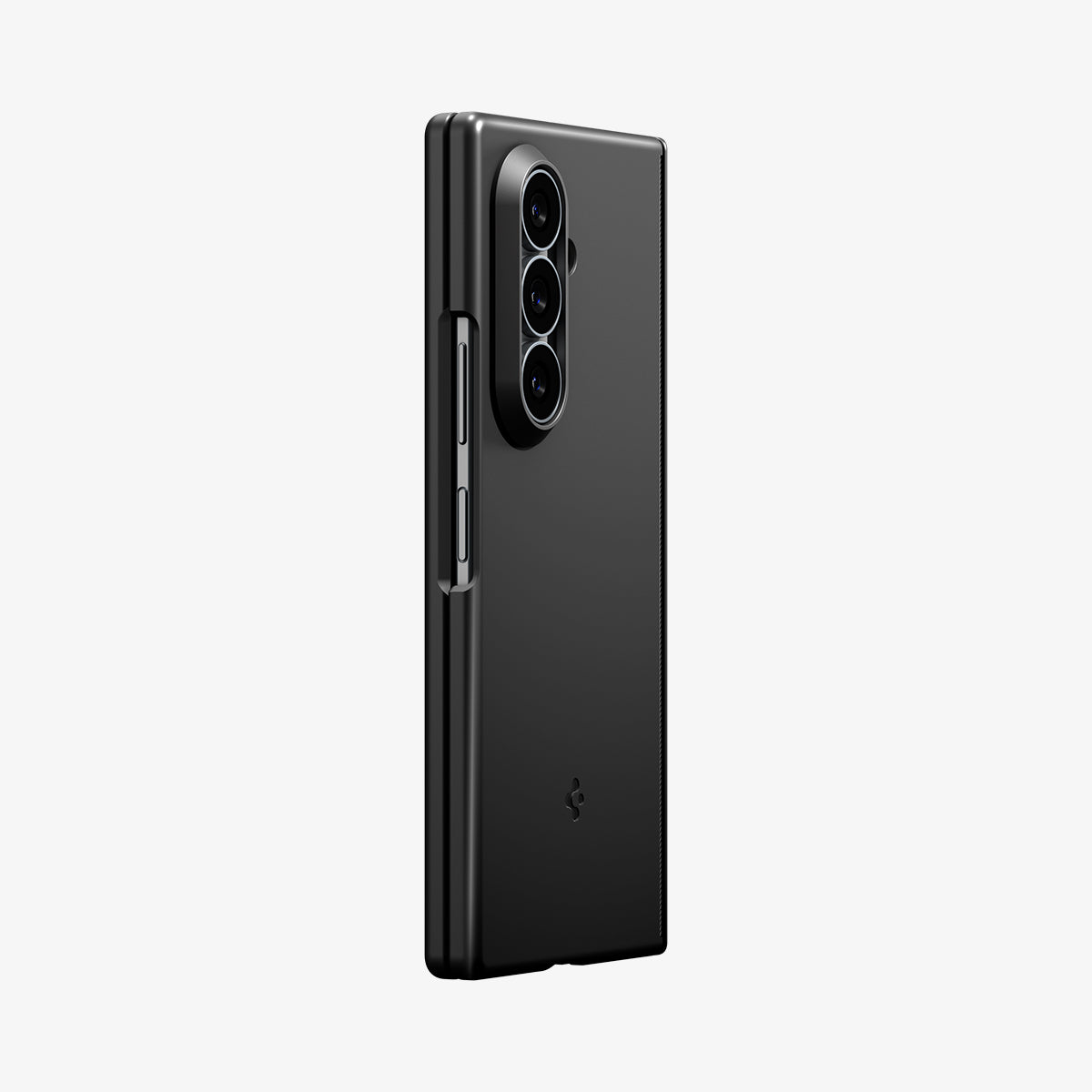 ACS11492 - Galaxy Z Fold 8 Ultra Air Fit Pro (Mag Fit) Black showing an angled back view of the Galaxy Z Fold 8 Ultra with the Air Fit Pro MagFit case, highlighting the slim profile and camera cutout.