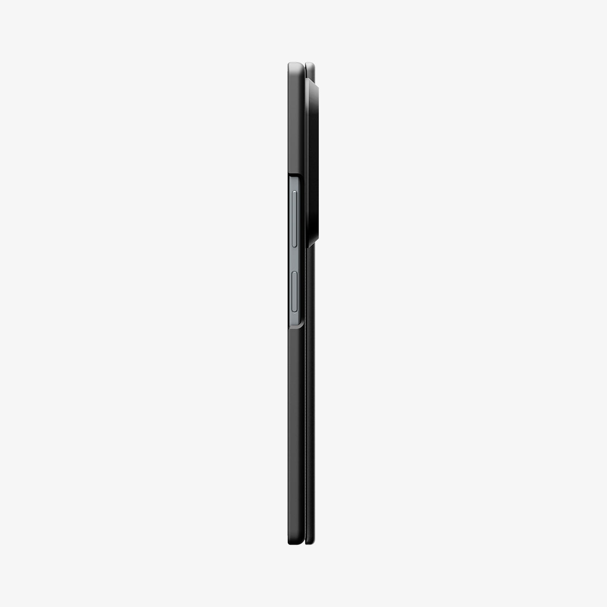 ACS11492 - Galaxy Z Fold 8 Ultra Air Fit Pro (Mag Fit) Black showing the side profile of the Galaxy Z Fold 8 Ultra with the Air Fit Pro MagFit case, highlighting the slim bumper and button cutouts.