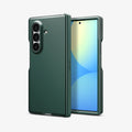 ACS11850 - Galaxy Z Fold 8 Ultra Tough Armor Pro (Mag Fit) Abyss Green showing Galaxy Z Fold 8 Ultra case back and front displays side by side, camera cutout, buttons, and Spigen logo