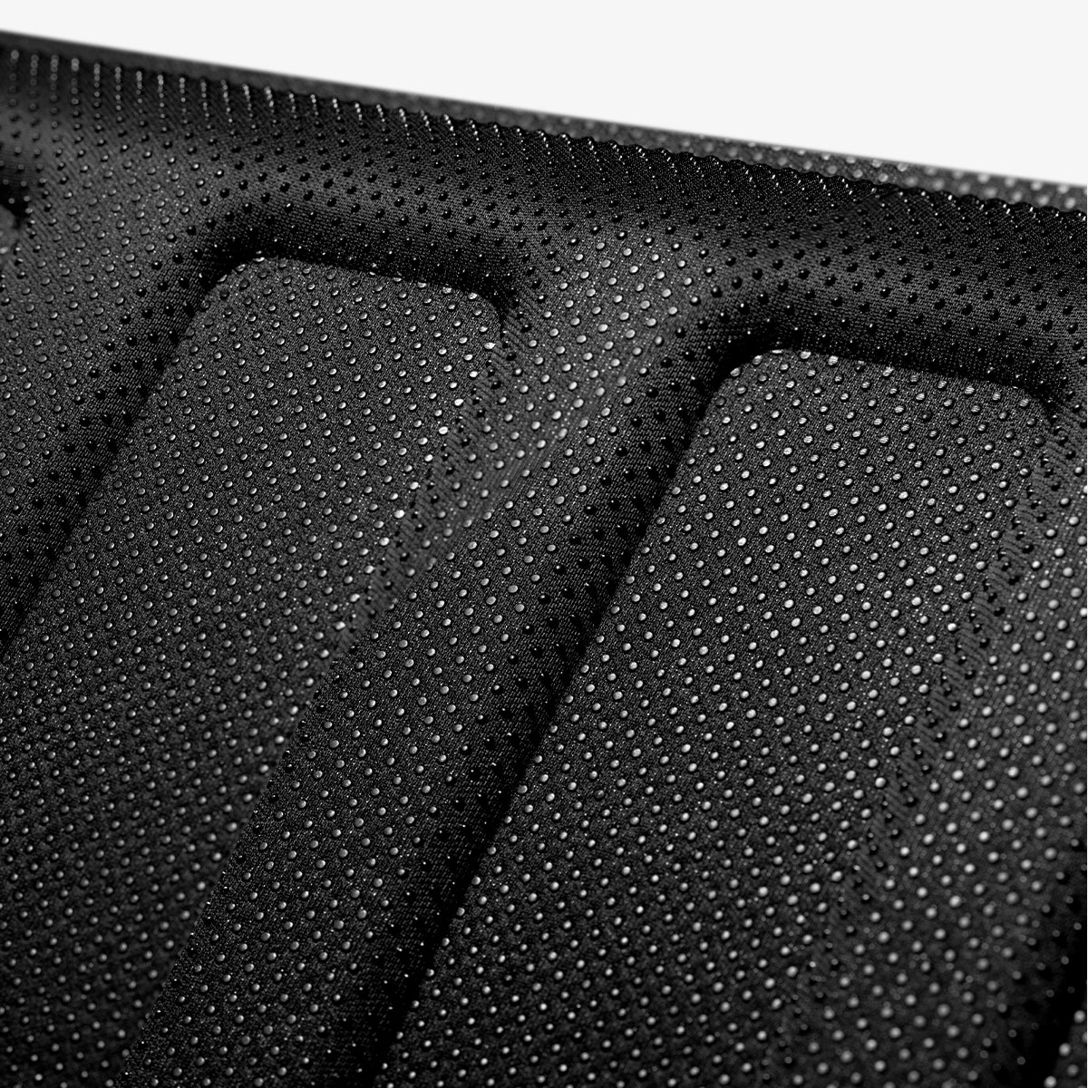 ACP06528 - Tesla Model Y Rear Trunk Storage Mat TL00-Y in Black showing the rear and the details