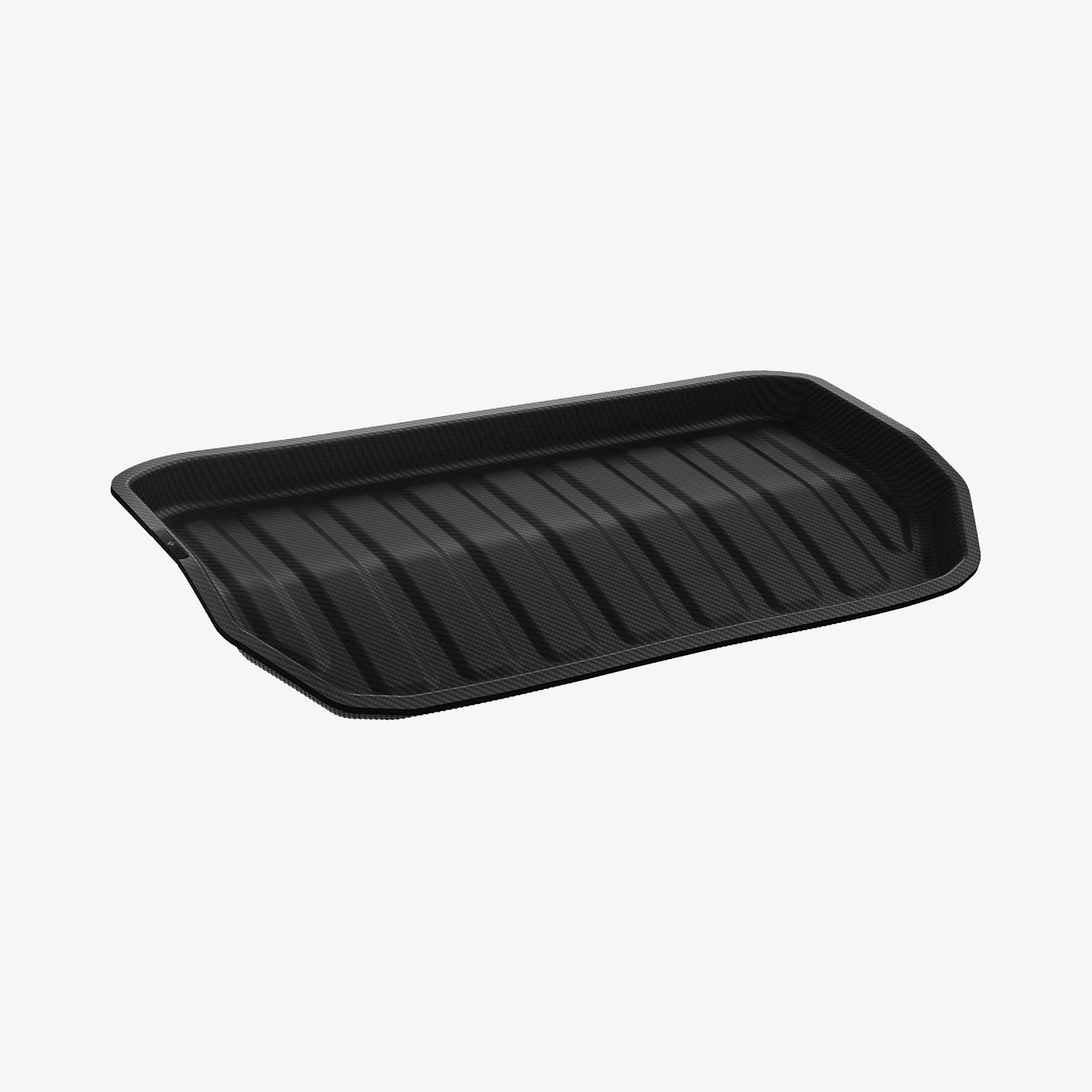 ACP06529 - Tesla Model Y Front Trunk Mat TL10-Y in Black showing the front and partial sides