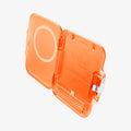 AFA11381 - MagSafe Card Holder Tintap (MagFit) in Frost Clear Orange showing the inner and partial side