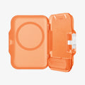 AFA11381 - MagSafe Card Holder Tintap (MagFit) in Frost Clear Orange showing the inner with no cards inside
