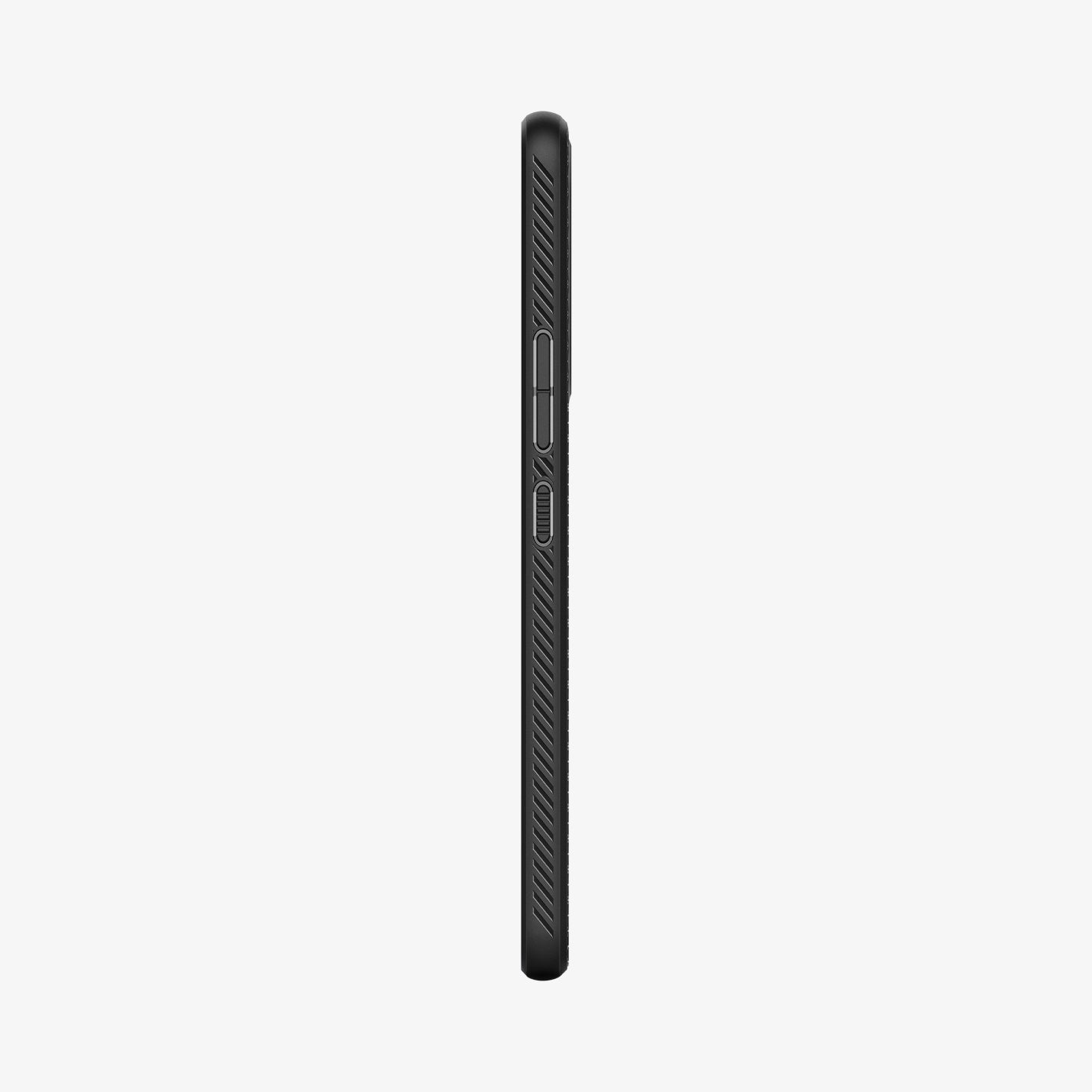 ACS04258 - Galaxy A53 5G Case Liquid Air in Matte Black showing the side with side buttons