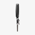 ACS11366 - Toyota Key Fob Cover | TK100 showing key fob cover left side profile with diagonal texture and clip keychain attached
