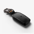 ACS11366 - Toyota Key Fob Cover | TK100 showing key fob cover angled view with carbon fiber back panel and carabiner keychain