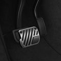 ACP11627 - Tesla Series - Pedal Covers Performance Line Design | TO200P showing Tesla Performance Line pedal covers installed for a sporty metallic interior upgrade