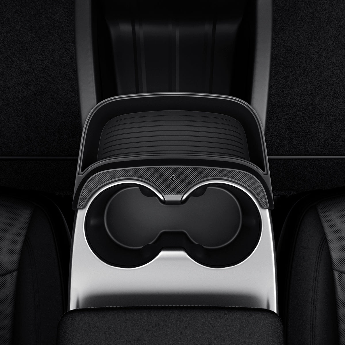 ACP11170 - Tesla Series - Console Extender | TO220CYS in Black showing inside from the top view