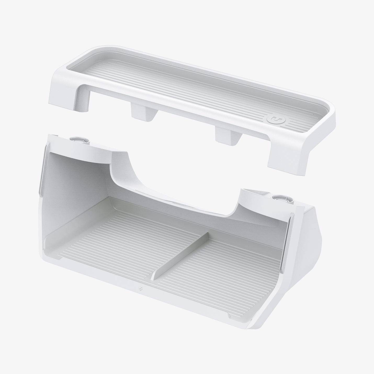 ACP11578 - Tesla Series - Under Screen Organizer | TO227H in White showing  side