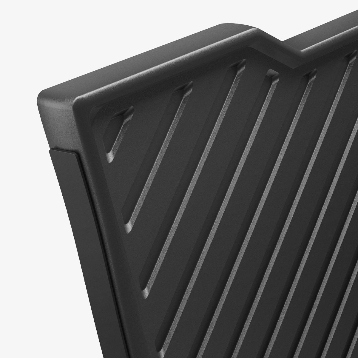 ACP10799 - Tesla Series Model Y Juniper (2025+) Frunk Divider | TO229J in Black close up showing textured surface and reinforced edge detail