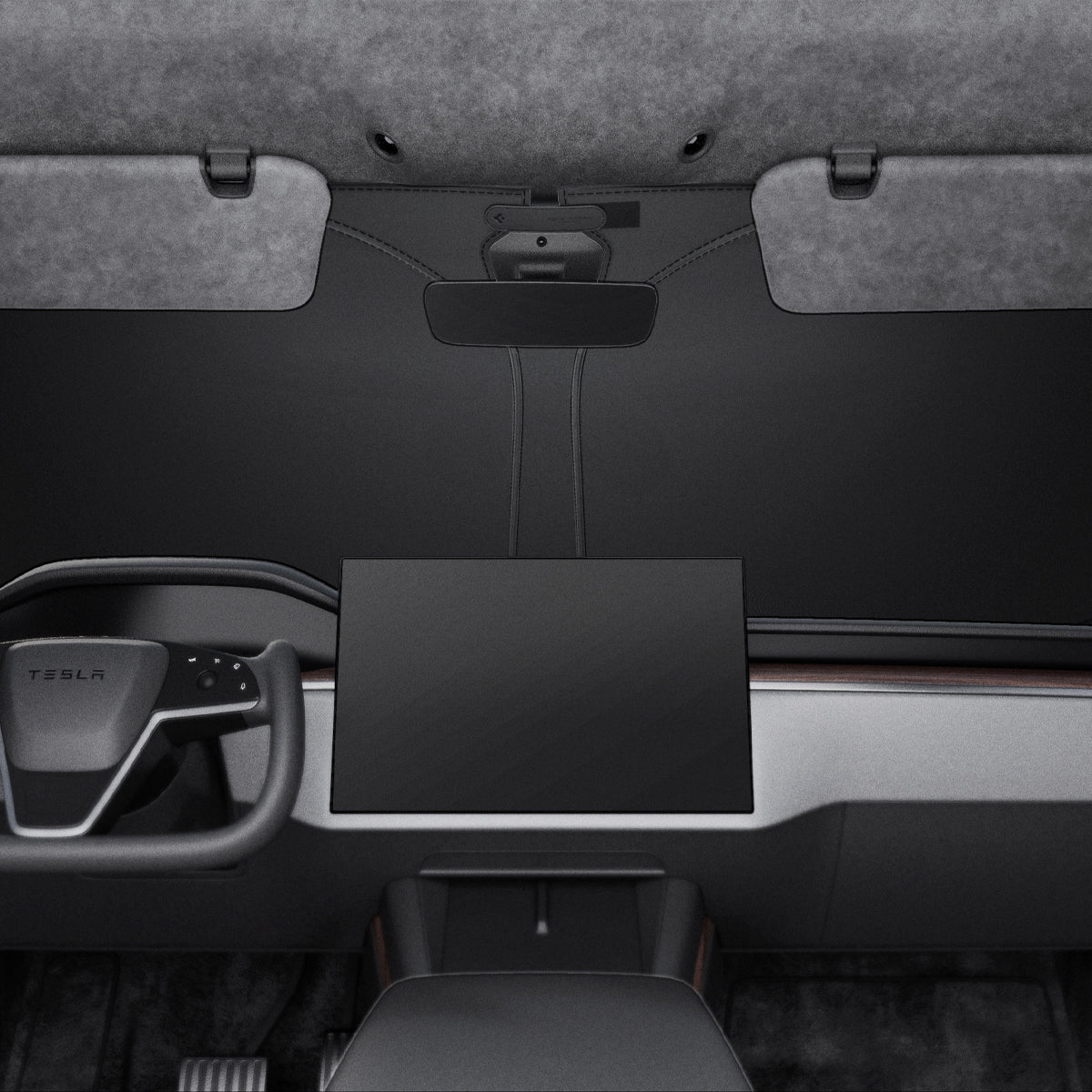 ACP09305 - Tesla Series - CryoShade Model S (2022-2024) showing cover front glass with product.