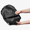 ACP09305 - Tesla Series - CryoShade Model S (2022-2024) showing hands putting the shade cover away