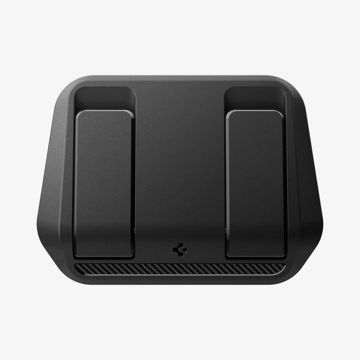 ACP11563 - Model Y Premium (2025+) in Black showing a front view of the foldable dual hook in its closed, flush position for a clean look.