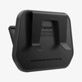 ACP11563 - Model Y Premium (2025+) in Black showing an angled rear view with Spigen branding and the foldable hook structure.