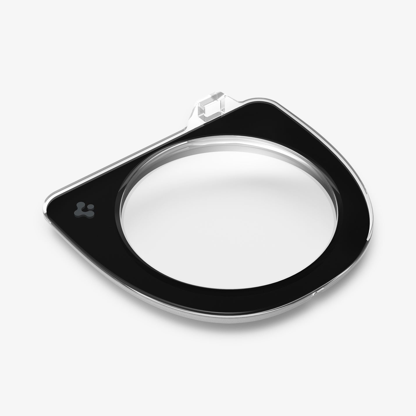 ACP11231 - Tesla Series - Front Camera Protector | TO331 showing an angled view of the camera protector with its clear lens and black trim design.