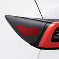 AFL07504 - Tesla Model Y & 3 Charging Port Protective Film TO420P in Black showing the closed cover of the charging port