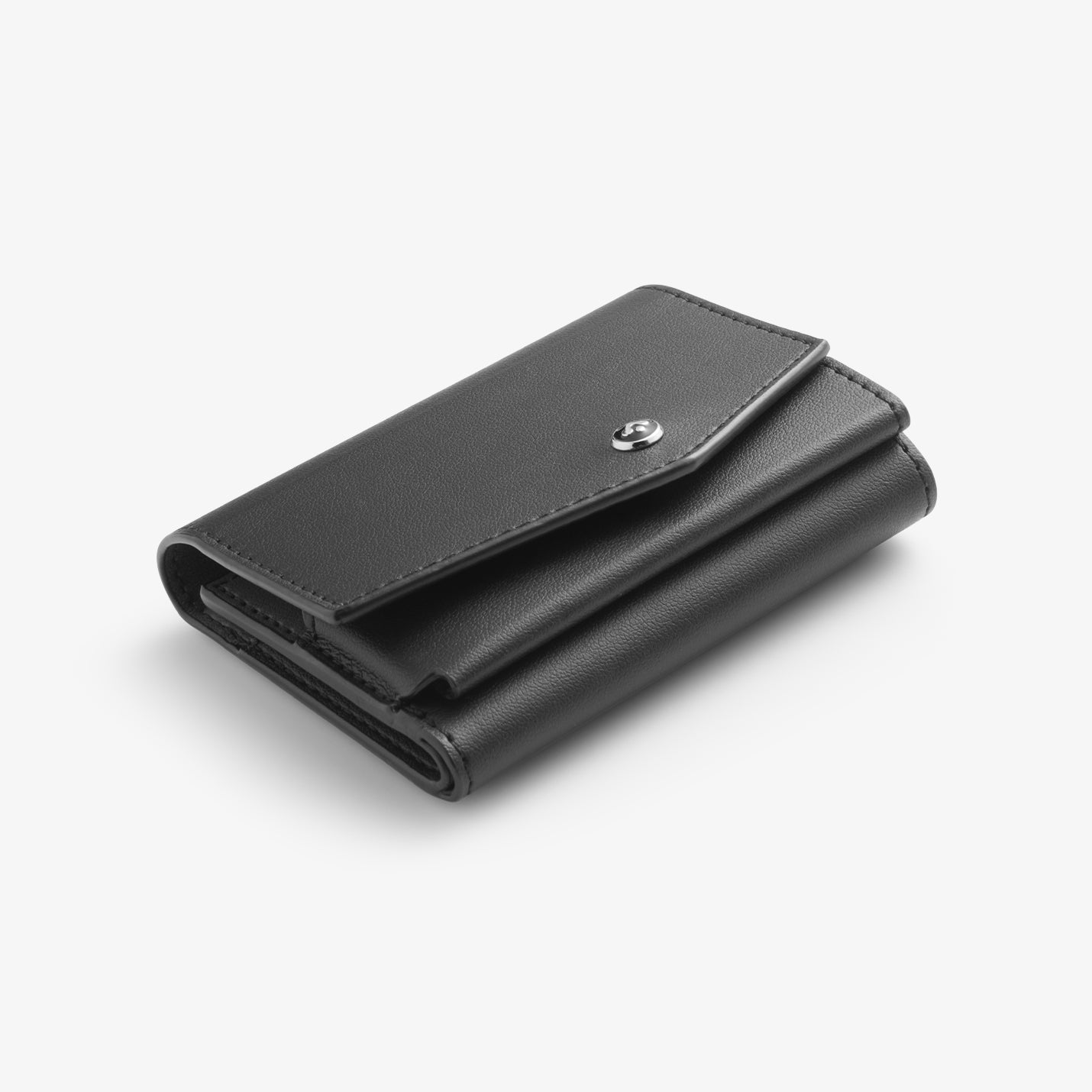 AFA09442 - MagSafe Card Holder Valentinus Pro | 3 Cards in Black showing the front and partial sides