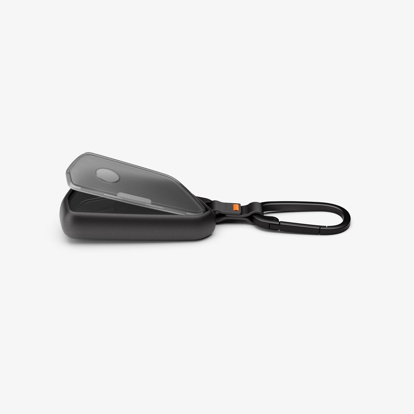 ACS10426 - Volkswagen Key Fob Cover | VK100 in Matte Black showing the back cover partially detached from the case. 