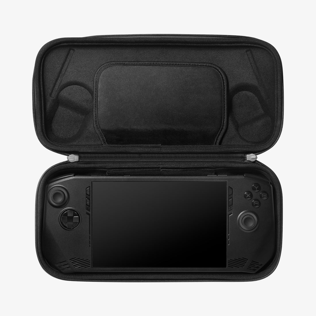 AGP09835 - Klasden Gaming Pouch 7 inch in Charcoal Gray showing the inner
