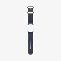 AMP09485 - Pixel Watch 5 (41mm) Nano Pop Blueberry Navy front and back views displaying the flexible strap and multiple adjustment holes.